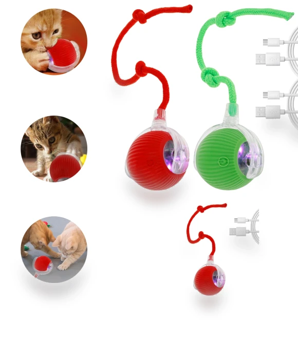 Automatic Rolling Pet Toy with USB Recharge — Cat Playthings, Home Furnishing Department Mall