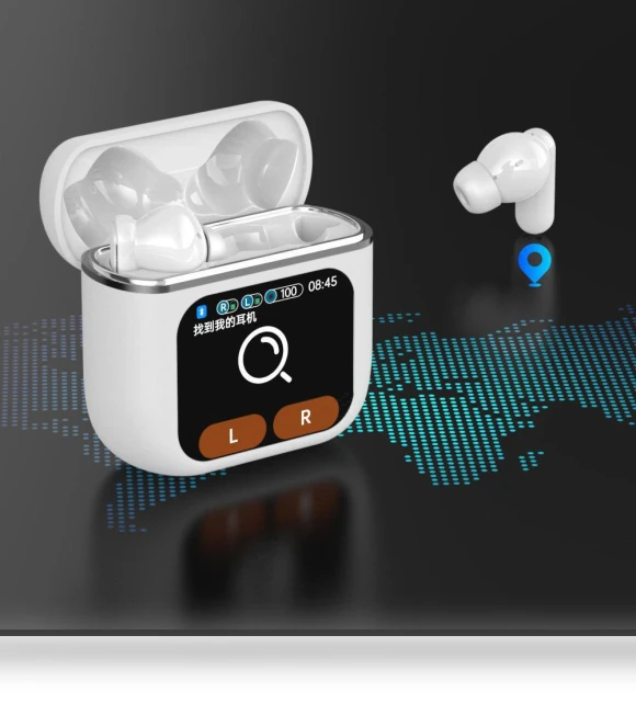 Bluetooth Headset with Touch Display — Audio Gear, Top Men Wardrobe