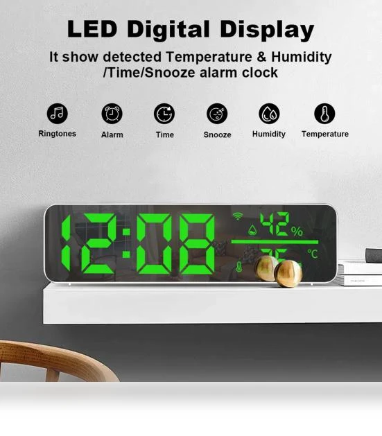 Digital Clock Thermometer with App Control — Home Climate Control, xingxinxin