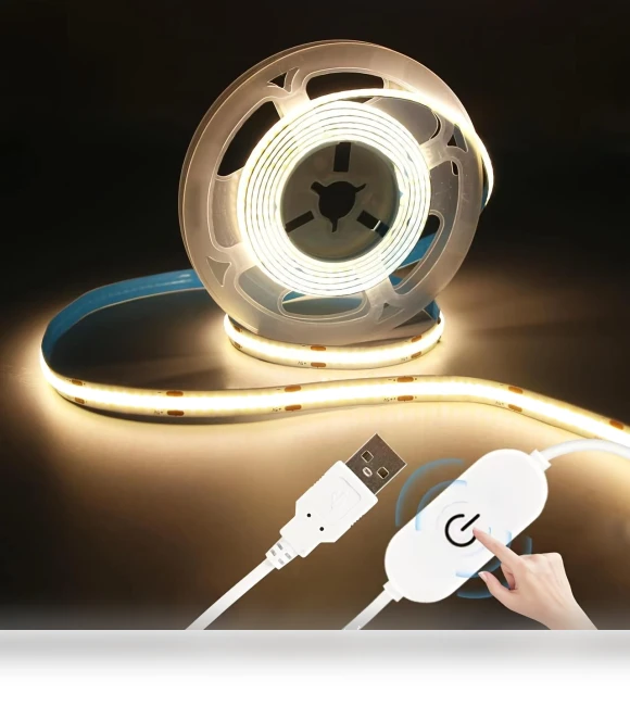 LED COB Strip Light with Touch Sensor — LED Strips, RW-Home Decoration