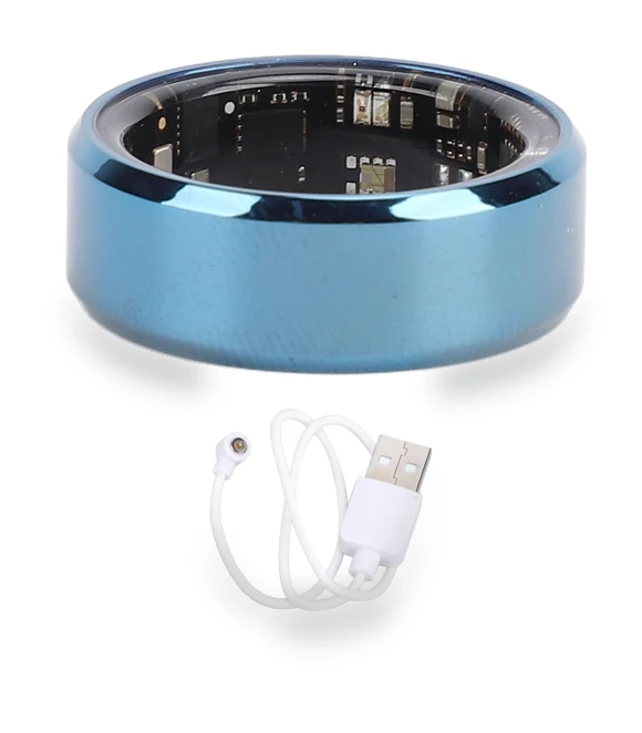 Smart Ring with Blue Pedometer — Smart Rings, ZuiyouJewelry1