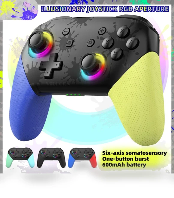 Wireless Gamepad with RGB Backlight — Gaming Controllers, VILCORN