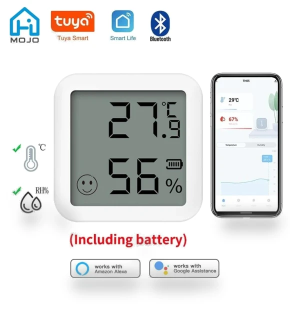Mini Bluetooth Temperature and Humidity Sensor with LCD Screen — Home Climate Control, HIMO Group