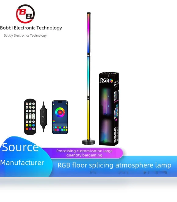 RGB Corner Floor Lamp with Music Rhythm — Standing Lights, Smarter than future