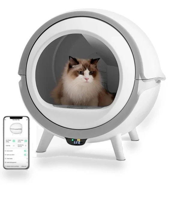 Smart Self-Cleaning Cat Litter Box — Waste Bins, Build My Home