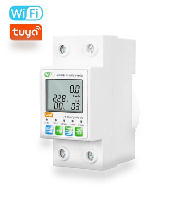 WiFi Smart Automatic Protective Switch with LCD Power Meter — Smart Home Hubs & Controllers, Seahorse Home