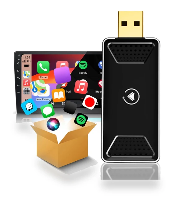 Wireless Adapter for Carplay and Android Auto — Stereo Receivers, Chic Home