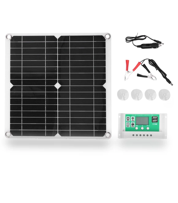 40W 18V Monocrystalline Silicon Flexible Solar Panel with 10A Solar Charge Controller — Solar Charging Solutions, Aneng Diagnostic Tools