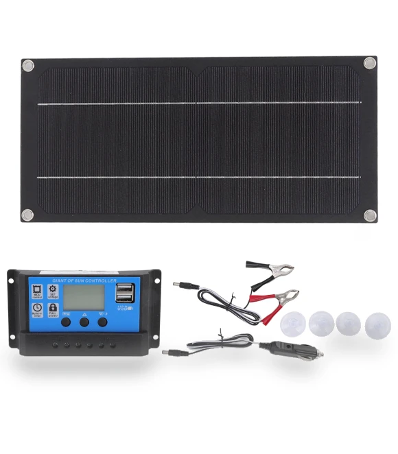 60W 18V Solar Panel Kit with 100A Charge Controller — Solar & Wind Power, Aneng Diagnostic Tools