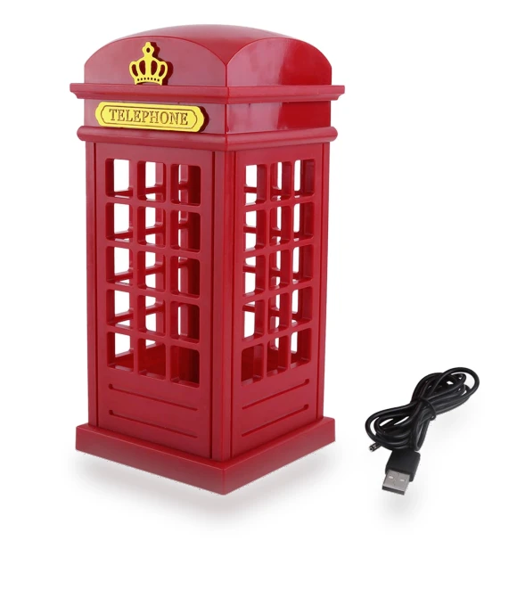 Retro Classic Telephone Booth Night Light — Creative Lighting Solutions, TOMTOP JMS