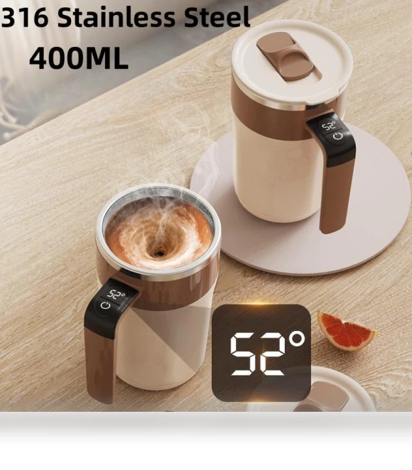 Smart Mixing Cup with LED Temperature Display — Beverage Warmers, DC-HOME Textile
