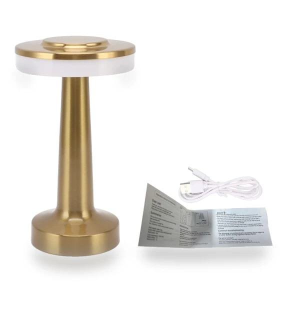 Vintage Metal USB Rechargeable Touch Desk Lamp — Desk & Table Lighting, GoolRC