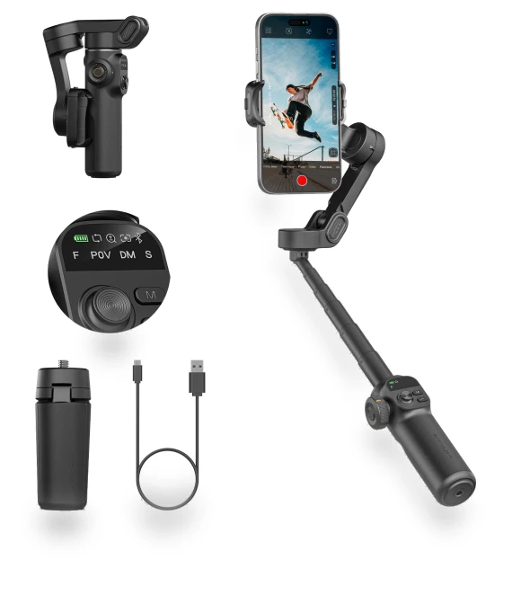 Smart X2 3-Axis Gimbal Stabilizer — Steady Shots, Aochuan