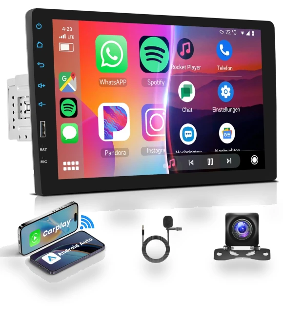 9-inch Touchscreen 1 Din Car Stereo — Stereo Receivers, Hodozzy