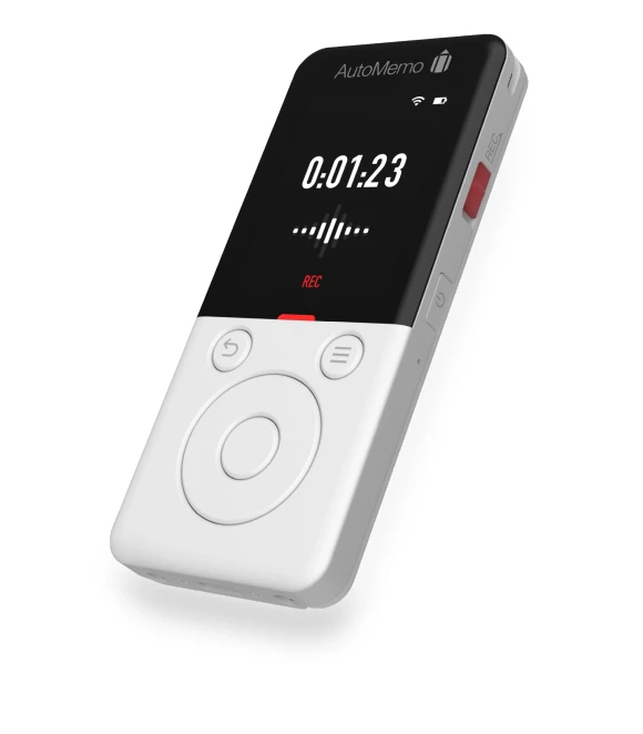 AutoMemo R AI Transcription Block — Portable Audio Recorders, MIYAKO DENKI