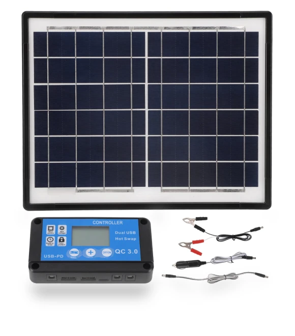 Solar Panel Charger with Controller — Solar Charging Solutions, Aneng Diagnostic Tools