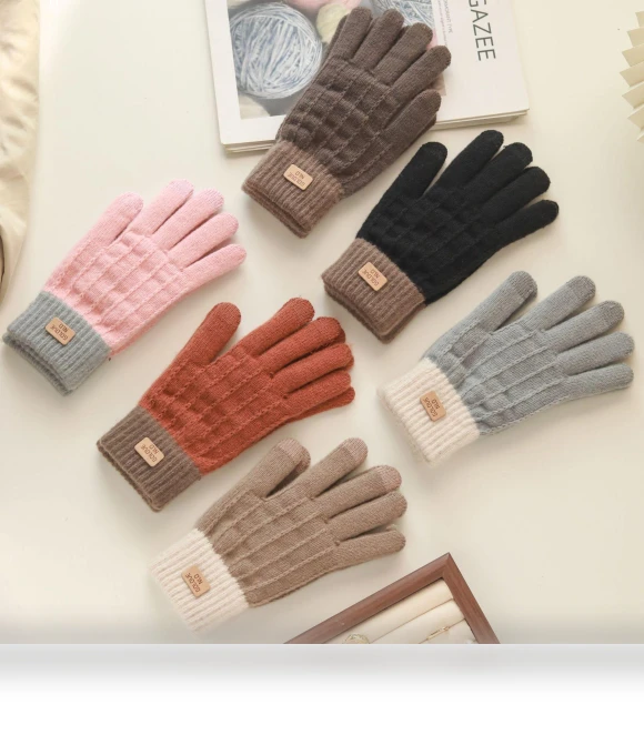Women's Knitted Cycling Gloves with Touchscreen — Gloves & Mittens, Warm Land