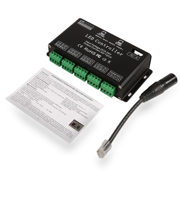 6-channel RGB LED controller DMX decoder driver strip module — Daytime Running Modules, Automobile and motorcycle supplies