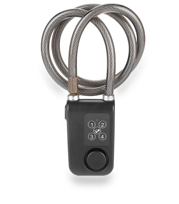 Waterproof Smart Bike Lock with Anti-Theft Alarm — Luggage Locks, Lixada
