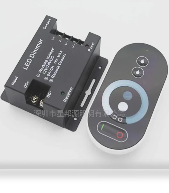 6-button LED strip dimmer with wireless touch remote control — Remote Controls, VantaGoods
