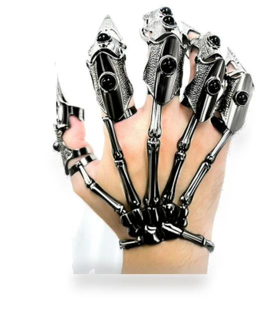 Adjustable Bionic Robot Hand with Mechanical Armor Rings — Wearable Accessories, SwiftNex