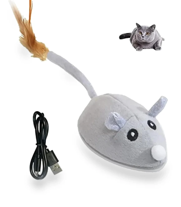 Automatic Cat Toys with Feather Wand — Cat Playthings, Smart Pet Supplies
