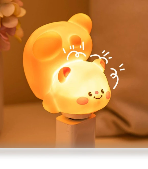 Cute Bear Capybara Panda LED Smart Voice Night Light — Night Lights, FEIJIEAST