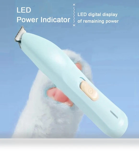 Electric Pet Grooming Clippers with LED Light — Scissors, Smart Pet Supplies