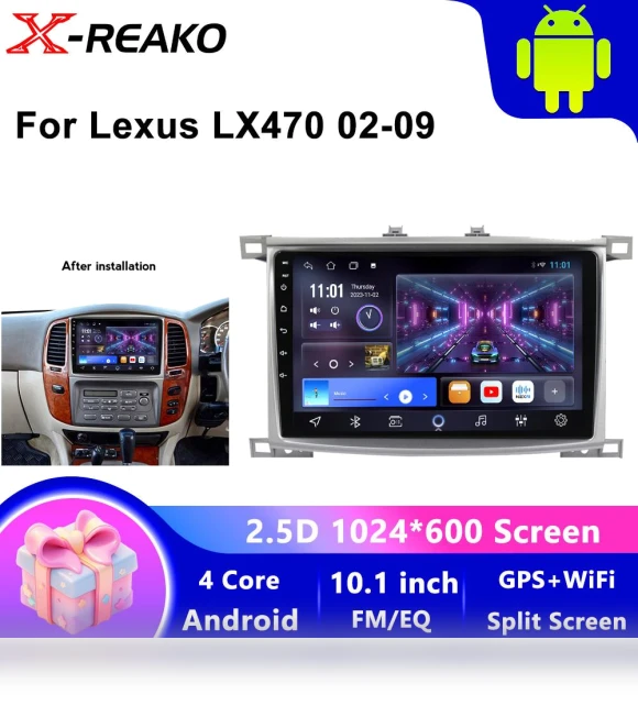 CarPlay WiFi Android 13 Car Radio with Touch Screen GPS Navigation — Stereo Receivers, X-REAKO Global Car Radio