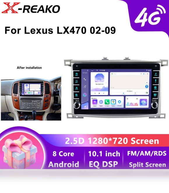 CarPlay WiFi Android 13 Car Radio with Touch Screen GPS Navigation — In-Dash, X-REAKO Global Car Radio