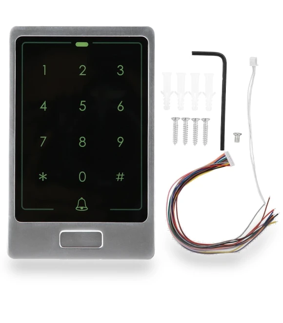 Metal 125 kHz WG26/34 Touch Keypad — Access Control Keypads, KONNWEI