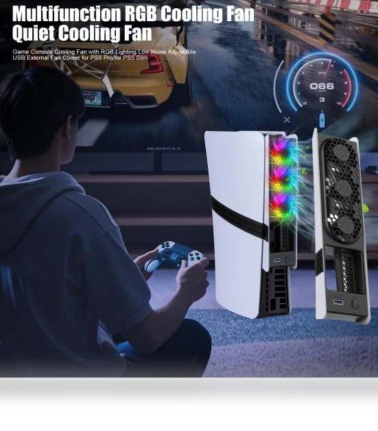 RGB Cooling Fan for Gaming Console — Cooling Pads & Fans, liqiangang