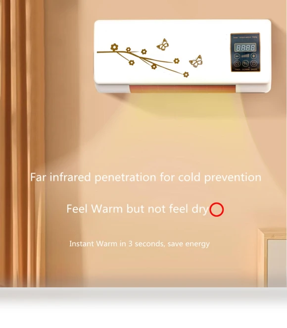Smart Electric Heater with Remote Control — Portable Heating Solutions, Modern Home Furnishing