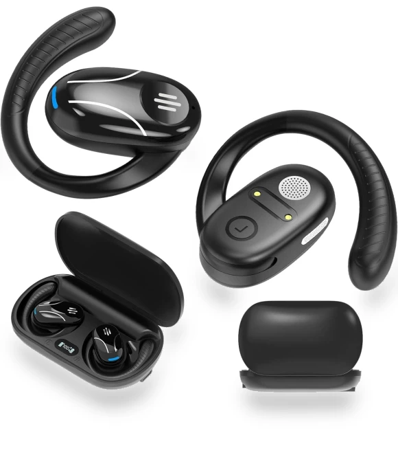 Wireless Bluetooth Earbuds with AI Translation — Language Translators, Junmaocun