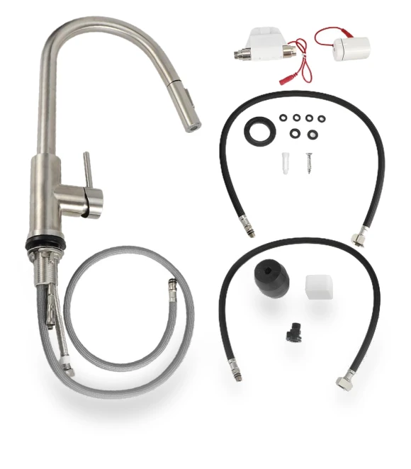 360 Degree Rotatable Touch Kitchen Faucet with Pull-Out Sprayer — Smart-Touch Kitchen Faucets, Vestidos