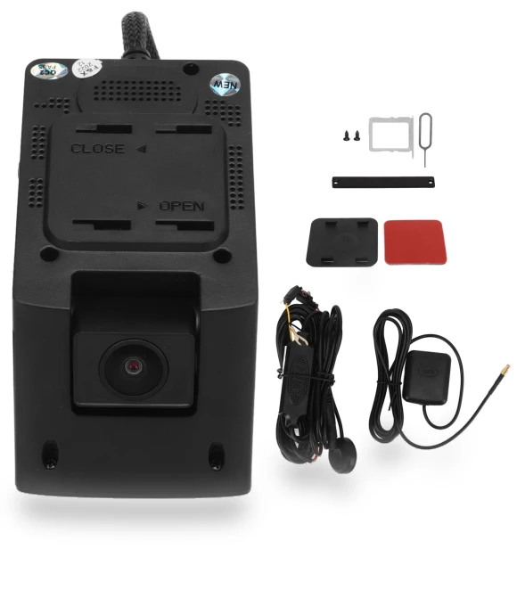 24/7 Remote Monitor 4G WiFi Dual Dash Cam — Rearview Cameras for Cars, Fishine