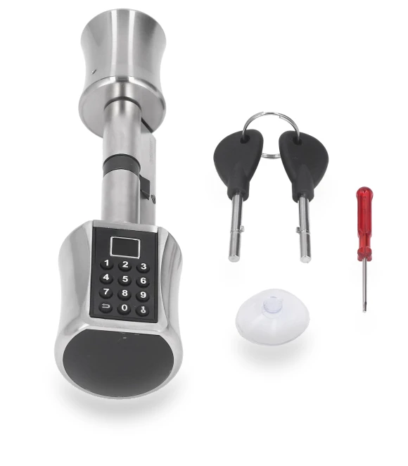 Smart Cylinder Lock with Fingerprint Password — Smart Home Security, GoolRC