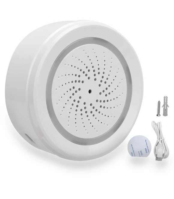WiFi Temperature and Humidity Sensor with Sound and Light Alarm — Smart Home Security, GoolRC