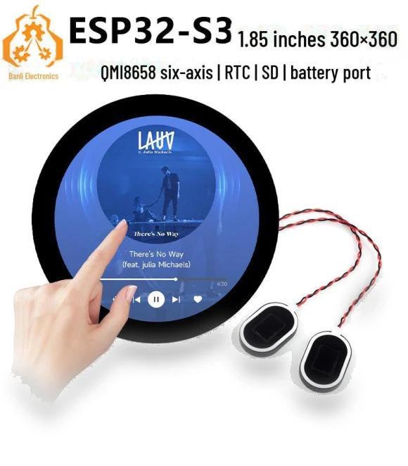 Development Board with Round LCD Display and AI Voice Assistant — Prototyping Boards, ElectroCN
