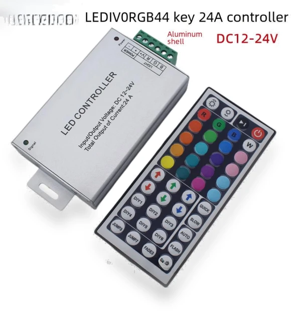 RGB LED Strip Controller and Dimmer with 44-Key Remote — Remote Controls, Polaris star