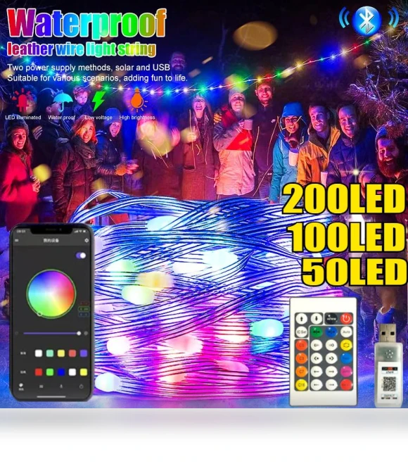 RGBIC Bluetooth Smart LED Fairy Lights — String Lights, LIUXING Fire Home Decoration