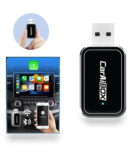 Smart Mini Ai Box 2 in 1 Wireless CarPlay Android Auto Dongle — Phone Accessories, YJMP Auto Parts