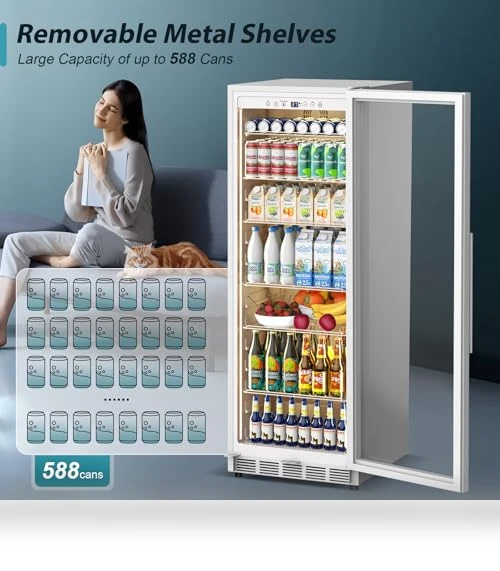 Commercial Refrigerator with Glass Door Display — Drink Coolers, Tylza