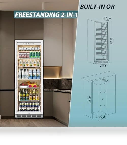 Commercial Refrigerator with Glass Door Display — Drink Coolers, Tylza