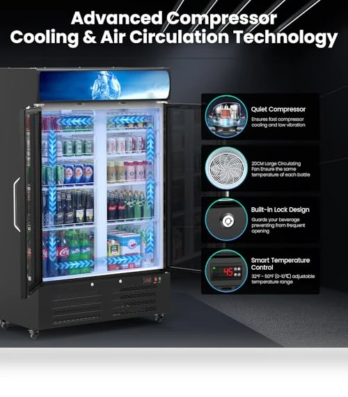 Commercial Refrigerator with Glass Door — Mini Fridges, Mojgar