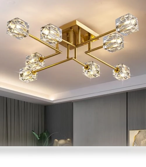 Crystal Ceiling Light — Chandeliers, OKES