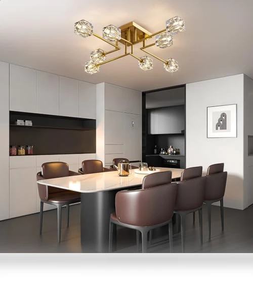 Crystal Ceiling Light — Chandeliers, OKES