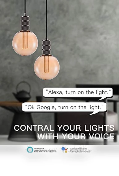 Decorative Round LED Light Bulb — Incandescent, Harwez
