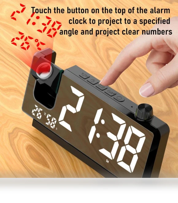 Digital Projection Clock with HD LED Display — Alarms & Clocks, Daily necessities-V