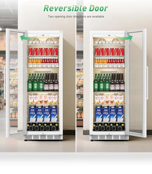 Display Beverage Fridge with Glass Door — Drink Coolers, Velivi